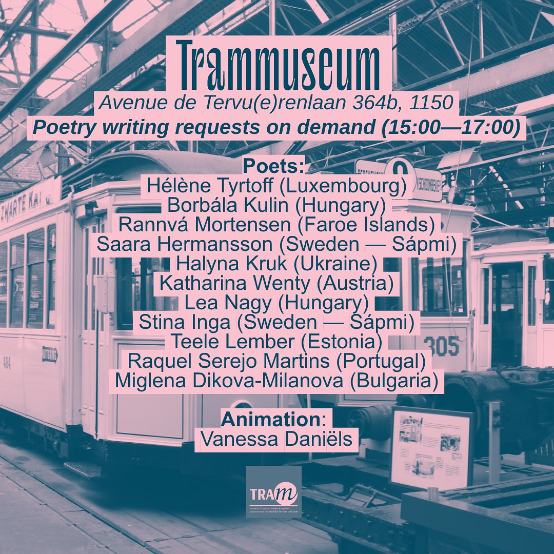 Poetry on demand @ Trammuseum - 30/09 - 3PM